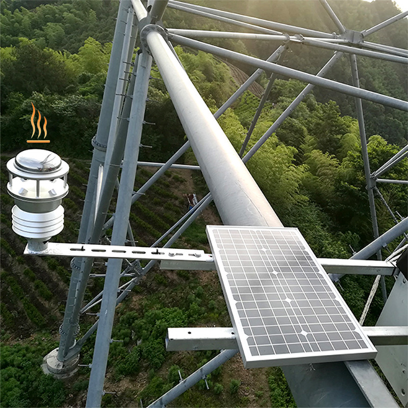 Good Quality Aluminum Alloy Multifunction Automatic Weather Station 6 In 1 Sensor