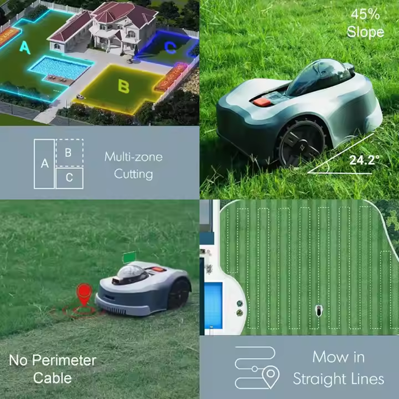 2025 New Robot Lawn Mower GPS Navigation Self-Propelled Automatic Recharge Smart Robotic Lawn Mower for Garden Grass Cutter