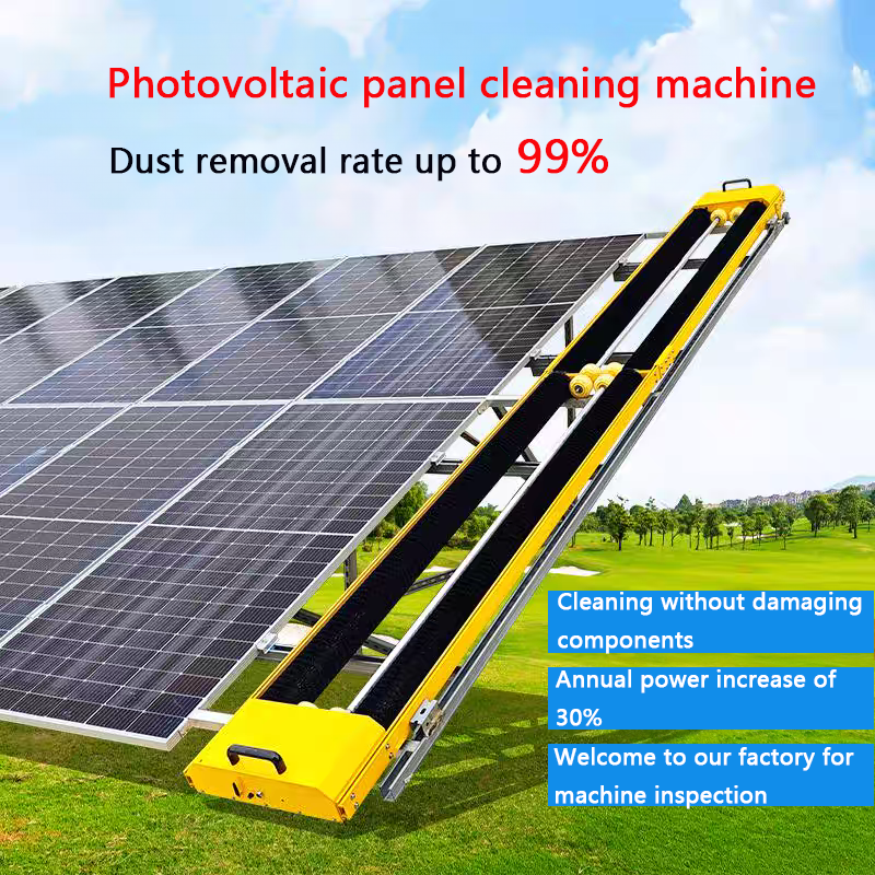 Commercial Solar Panel Cleaning Machine Electric Robot With High Climbing Angle for Effective Dust Removal
