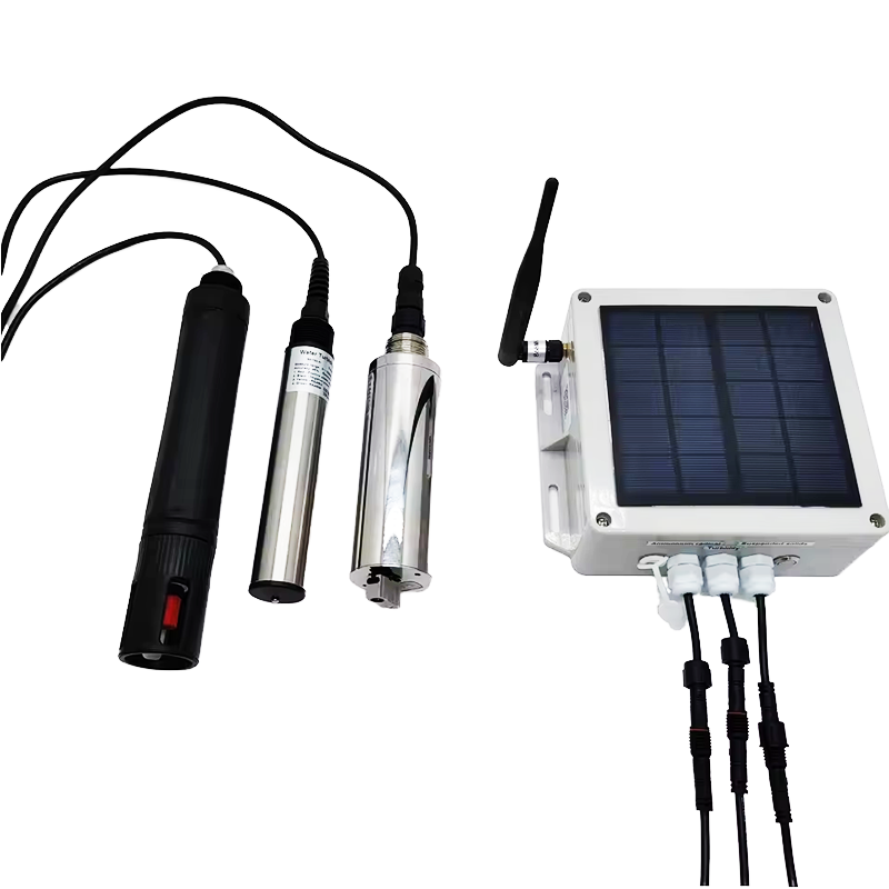 BUILT IN SOLAR PANEL BATTERY POWERED LORAWAN COLLECTOR AMMONIUM TURBIDITY PH AND OTHER MULTI PARAMETER WATER QUALITY SENSORS