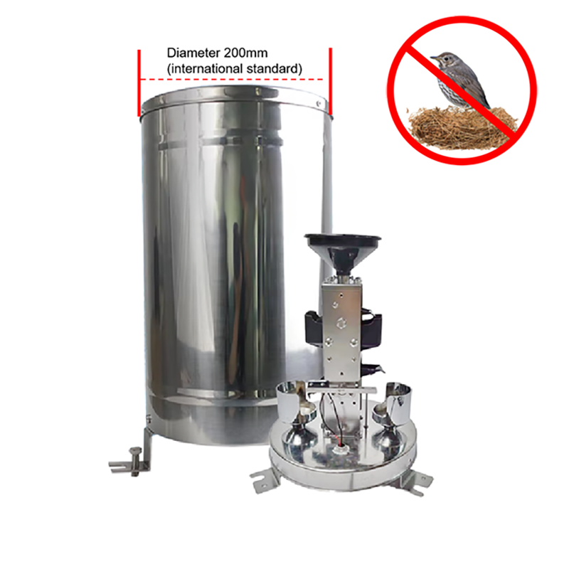 International Standard Diameter 200Mm Stainless Steel Double Bucket Rain Gauge 0.1Mm 0.2Mm 0.5Mm To Prevent Bird Nesting